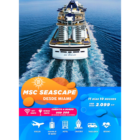 MSC SEASCAPE desde Miami -Desde
